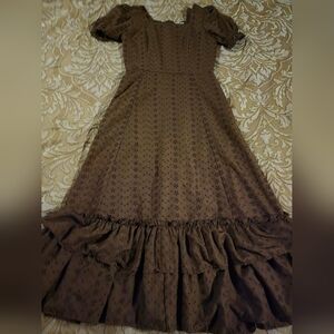 Ivy City Co Brown Maxi Dress